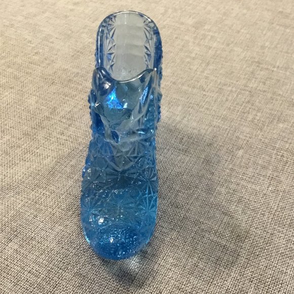 Fenton Daisy Button light blue shoe - Picture 2 of 5